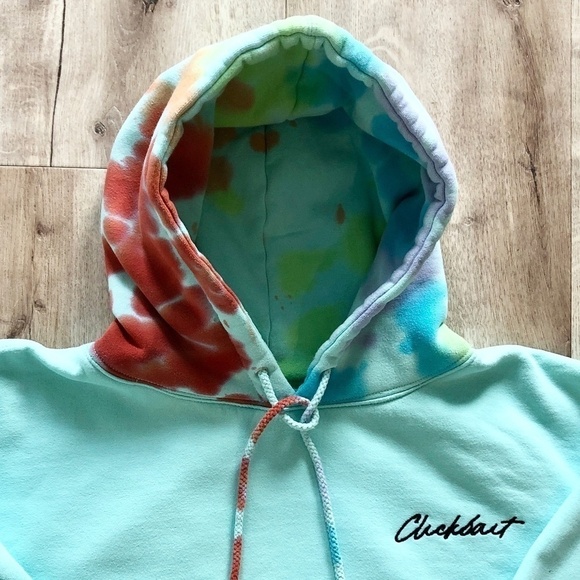 Clickbait, David Dobrik, Fanjoy, Hoodie, Tie Dye, Pullover, Size Med, Unisex - Picture 7 of 11
